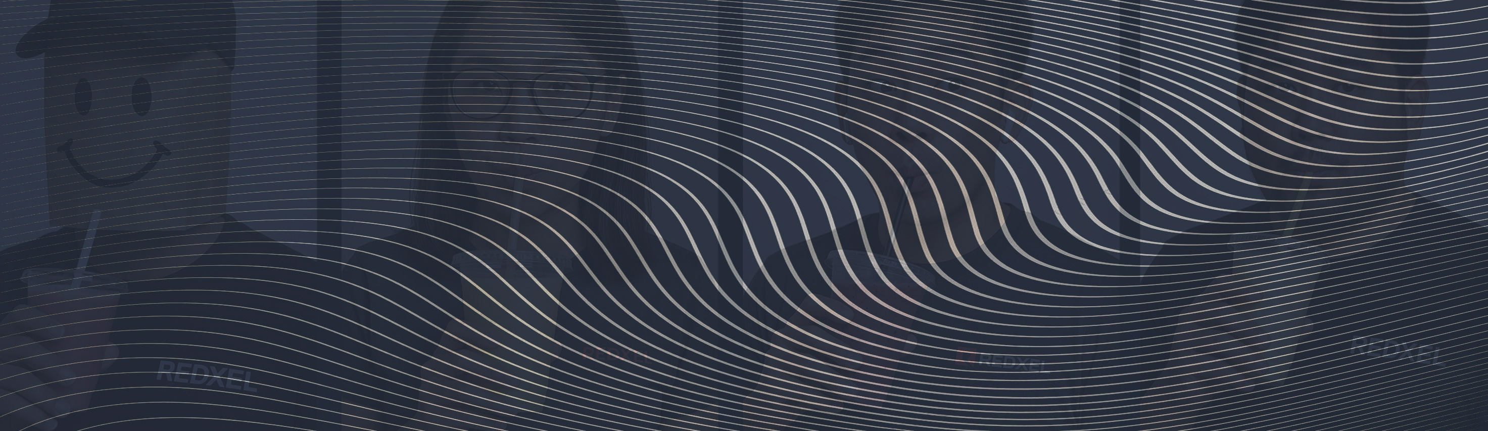 Blurred background of REDXEL design showcase