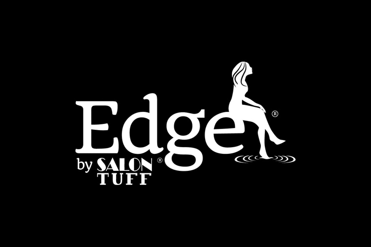 Logo design and font pairing exploration for Edge Spa with calming tones and flowing typographic accents.