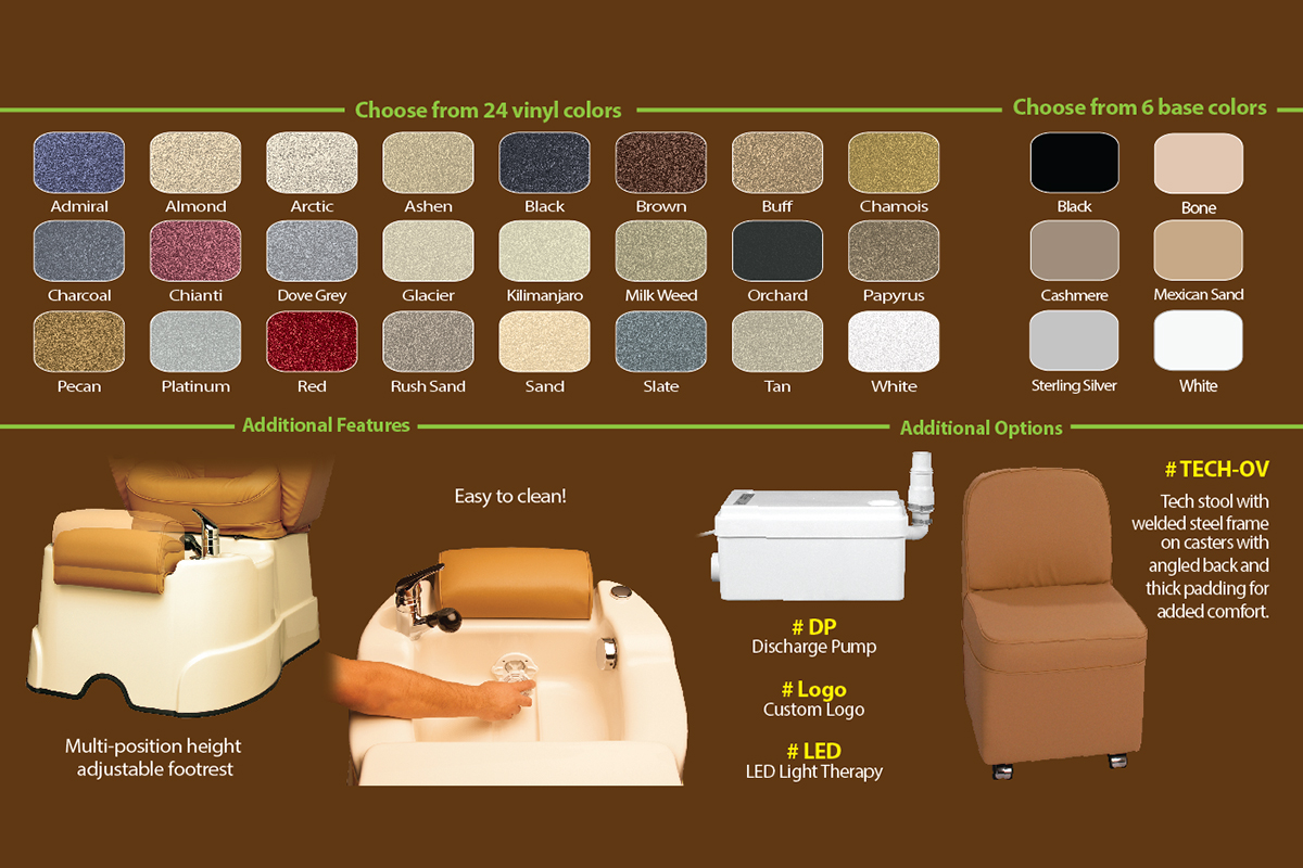 Flyer layout draft for Edge Spa showcasing spa services, clean spacing, and luxurious imagery with gentle cream tones.