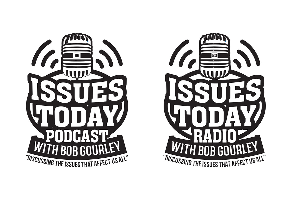 Scaled application of the Issues Today microphone icon in different sizes for app icon or badge usage.