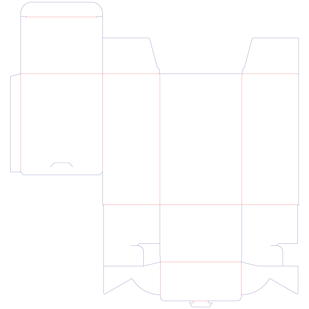 Experience CBD 5 Star display box packaging render, four-carton view