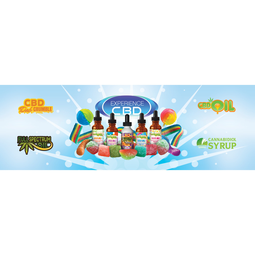 Experience CBD expo booth rail graphic