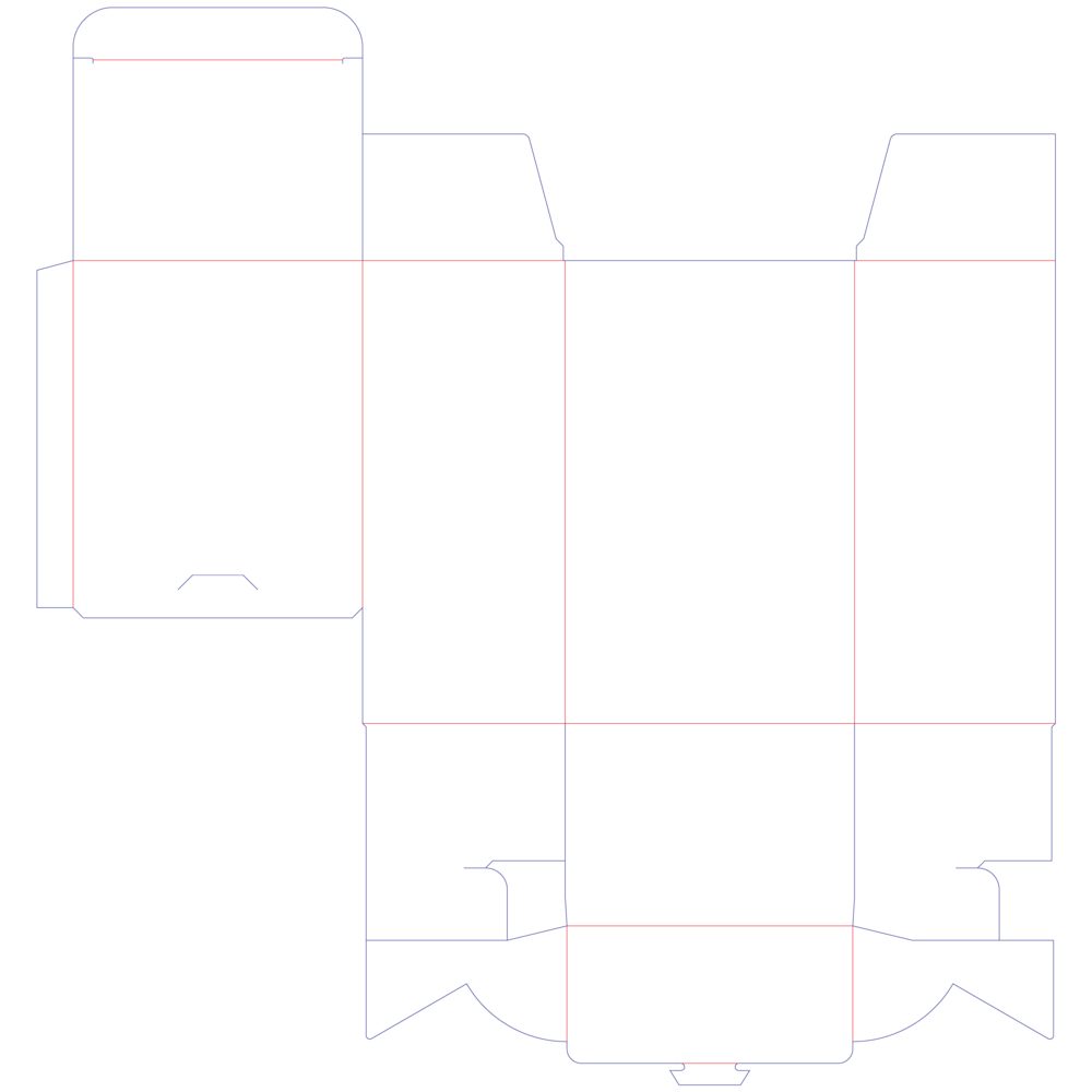 Experience CBD 5 Star display box packaging render, four-carton view