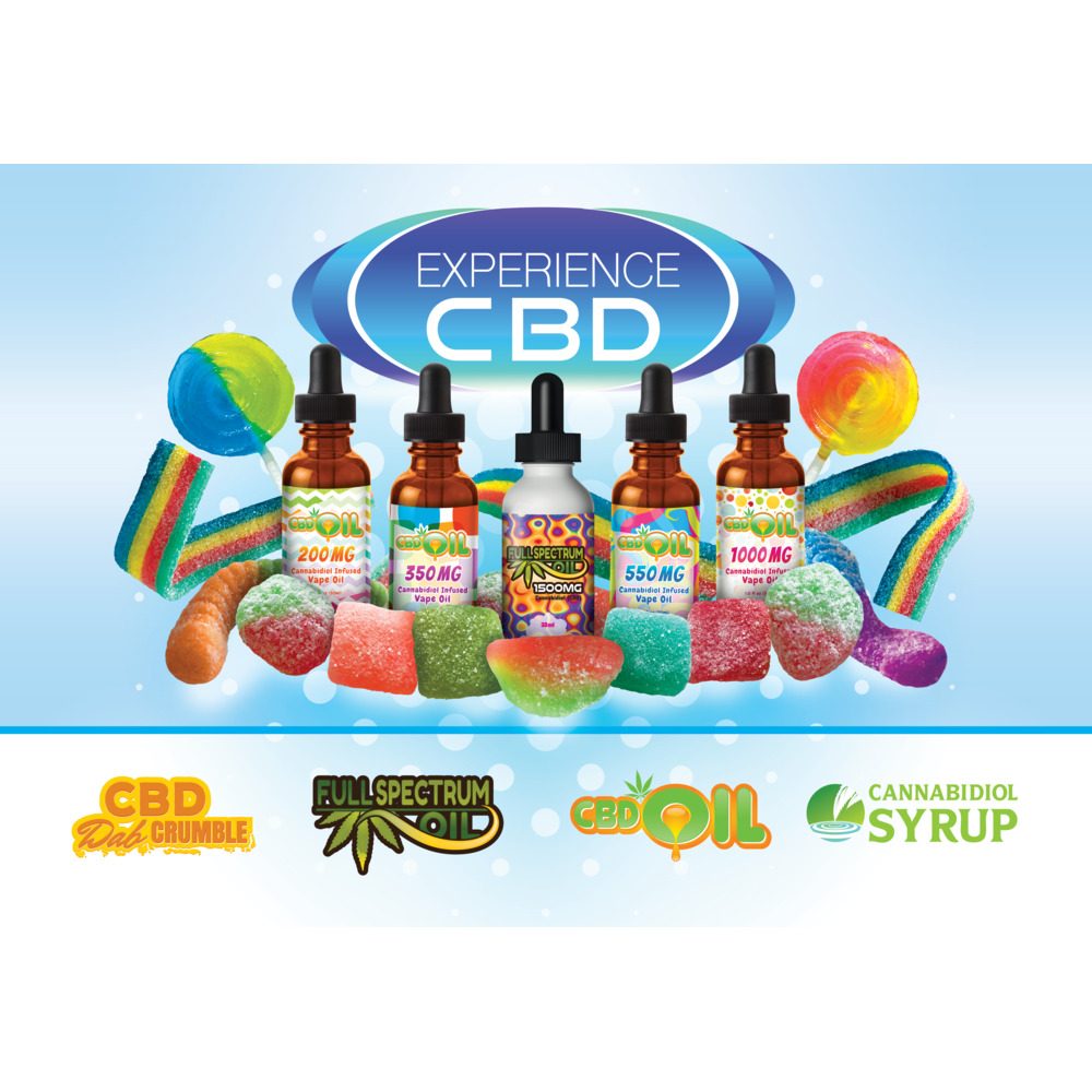 Experience CBD expo booth wall design, full artwork