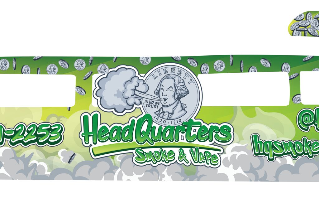 HQ Vehicle Wrap left side panel illustration artwork