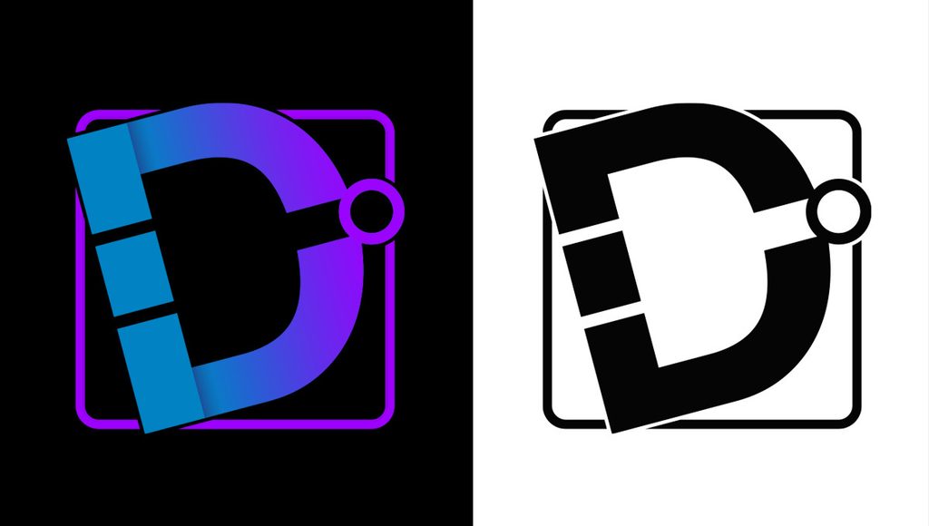 NAND Research icon development board showing the NAND-gate-inspired D-shaped gate body and circular output node in color, light, and black treatments